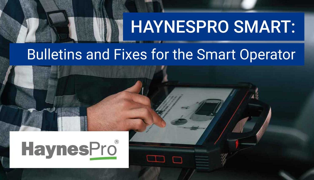 Boletins técnicos e soluções HaynesPro Smart